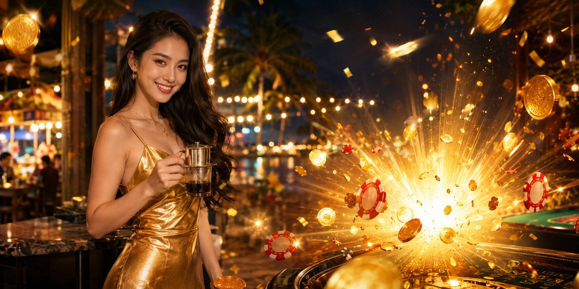 Người chơi thư giãn với cà phê và theo dõi kèo cược trực tuyến tại Phú Quốc