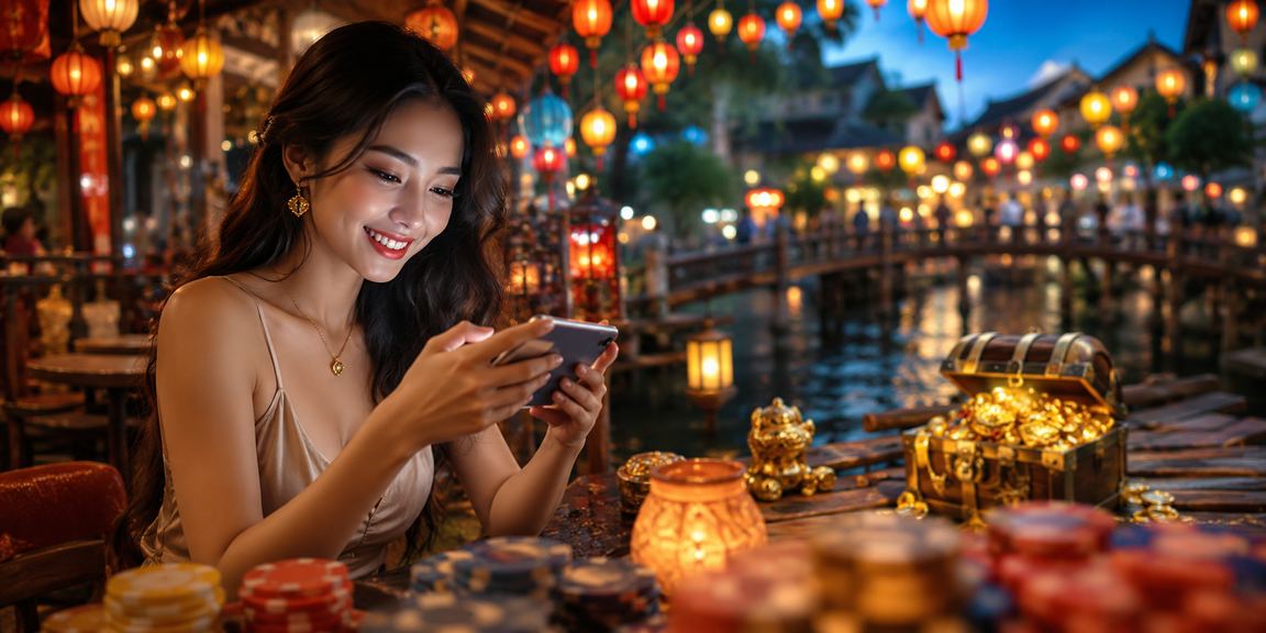 Không khí cá cược sôi động tại một sòng casino trực tuyến Việt Nam với nhiều lựa chọn trò chơi